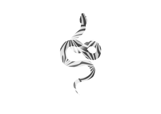 Striped snake flash design