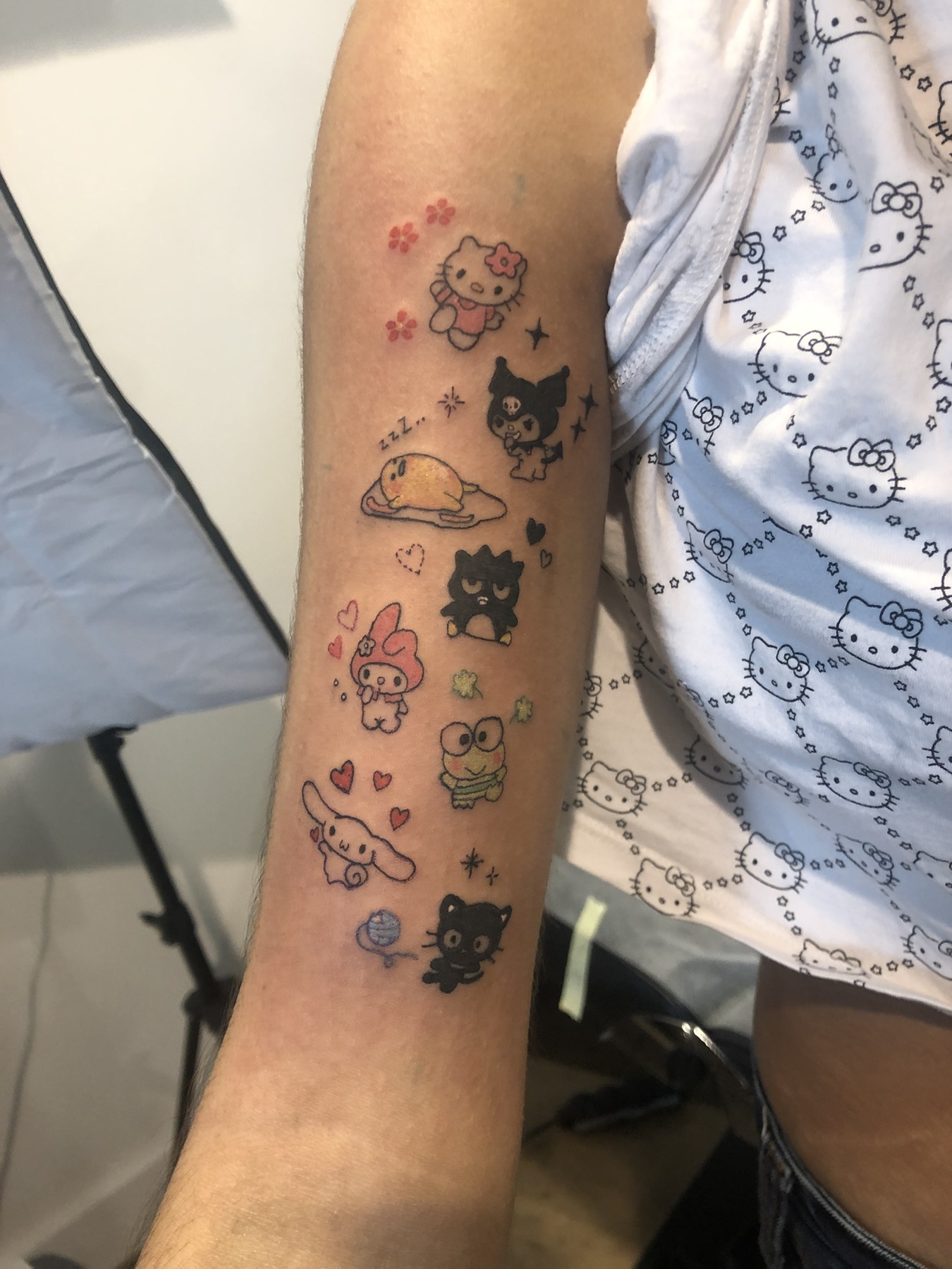 Colour character tattoo collection